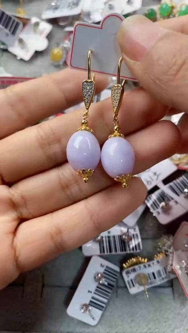 银S925镶嵌戒指翡翠666---3