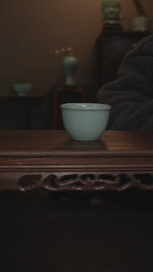 摆件瓷仿古手工缸杯