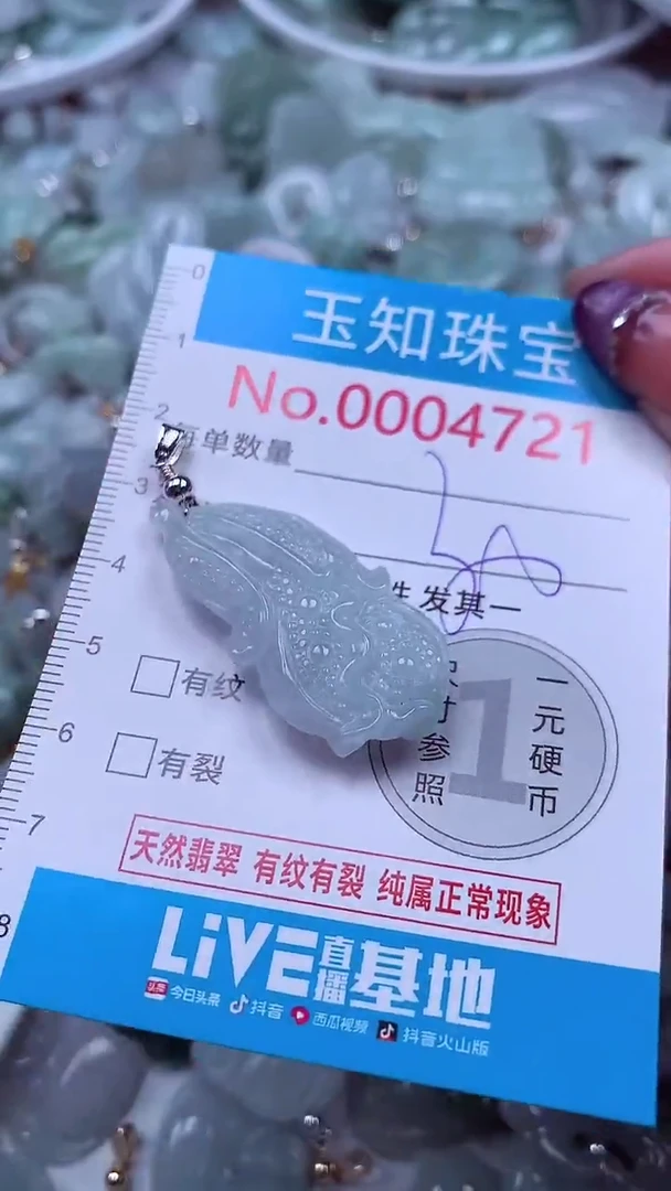 翡翠未镶嵌吊坠(不含链)4721