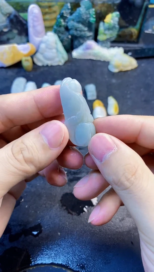 未镶嵌挂件翡翠明*天然翡翠020