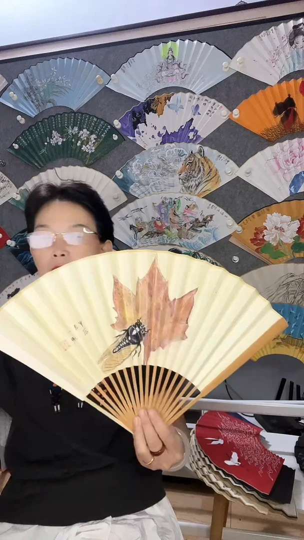 九五寸十八方玉竹折扇