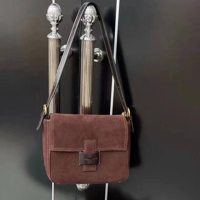 【英柏甄选】XKY-3963-咖啡 小众设计感时尚百搭女包