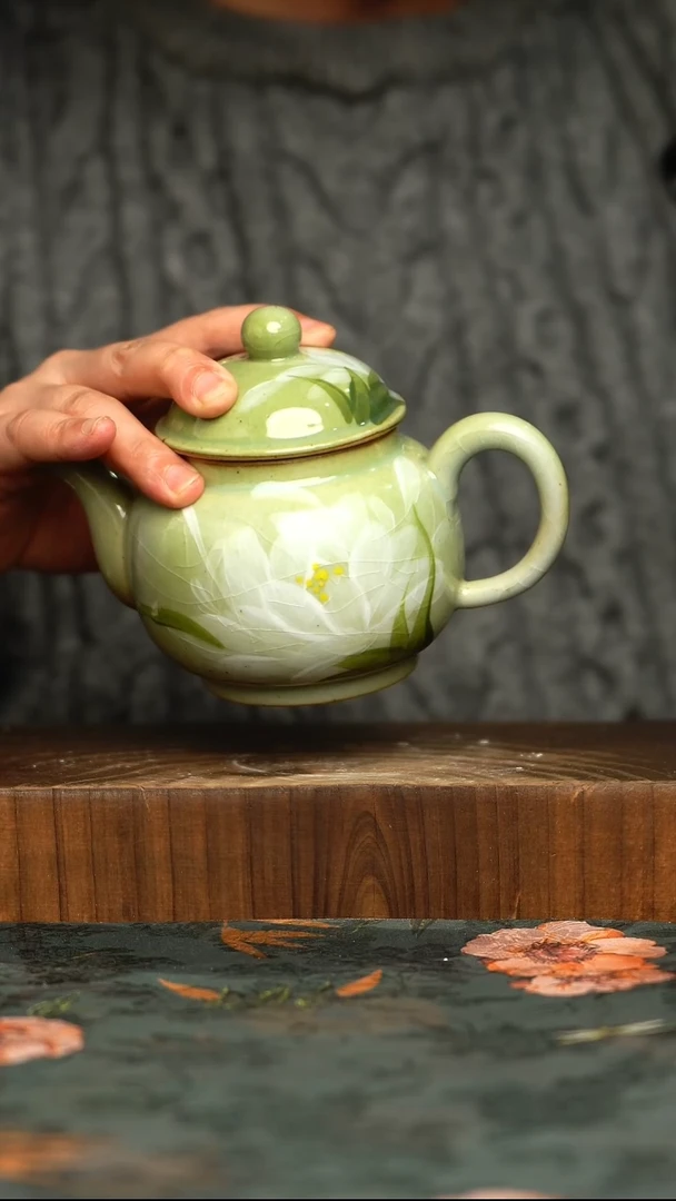 杯釉下彩手工手绘同款陶器