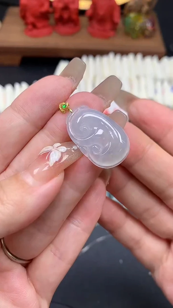 【闪购商品】翡翠吊坠(不含链)18K金镶嵌MS152517