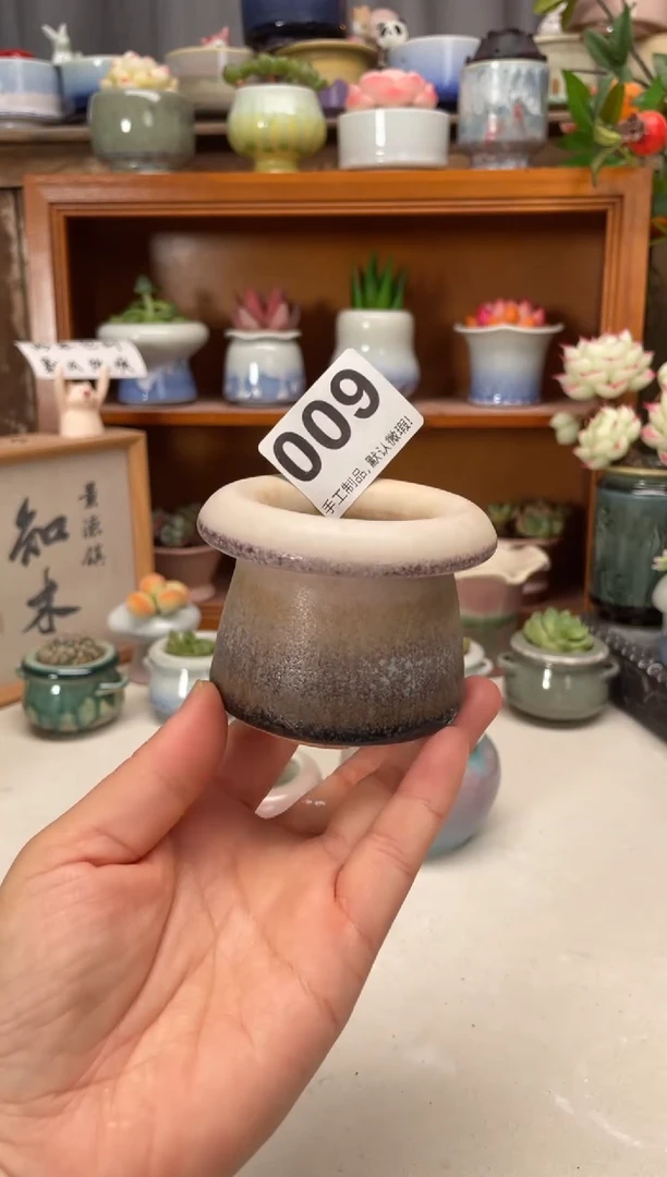 瓷片009知木小芳花盆