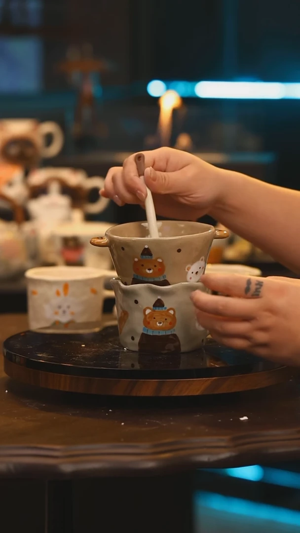 【闪购商品】摆件景德镇高温釉下彩手绘