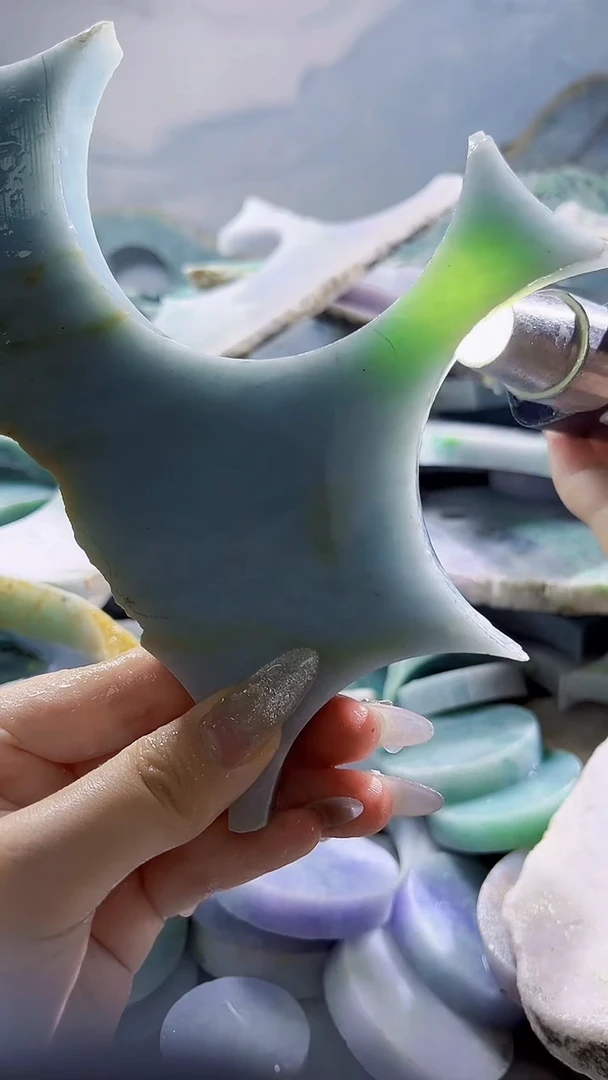 翡翠裸石缅甸翡翠A货陈6081