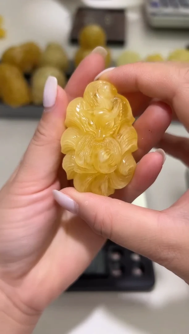 裸石琥珀未镶嵌琥珀蜜蜡吊坠