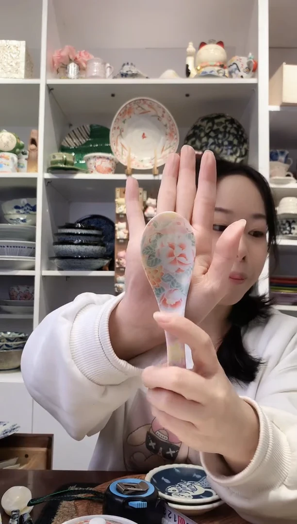 陶瓷【微瑕】日本进口陶瓷勺子