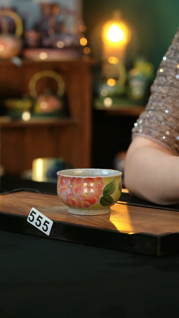 瓷片手绘心瓷陶瓷浮力