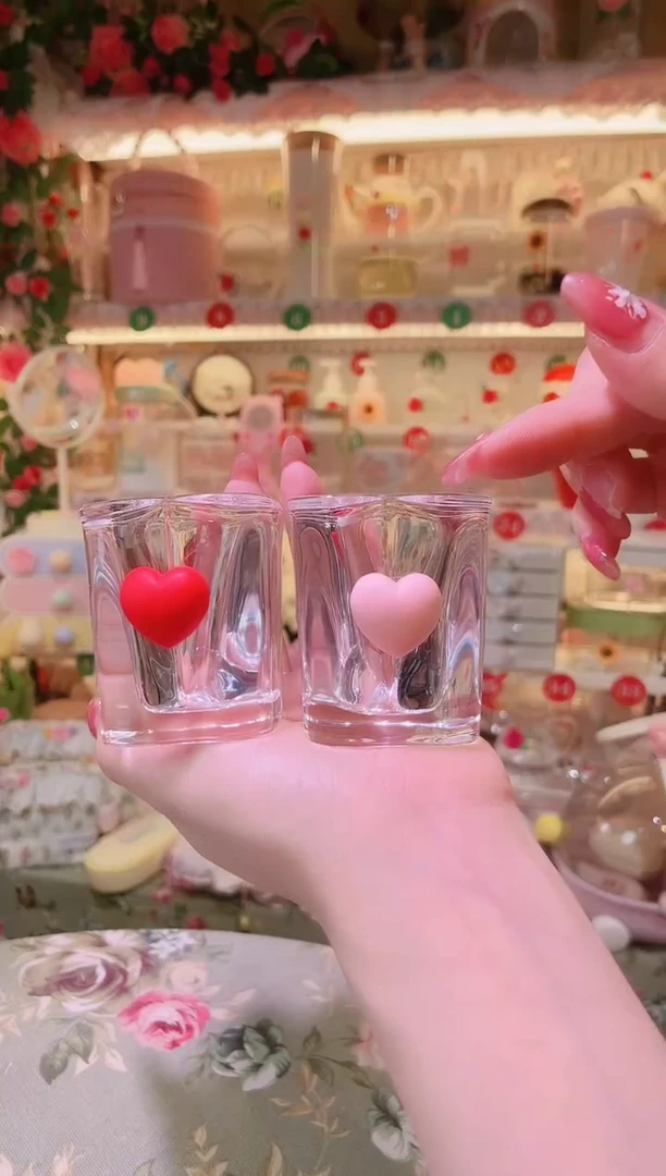 爱心酒杯2个——手工制作品质好！