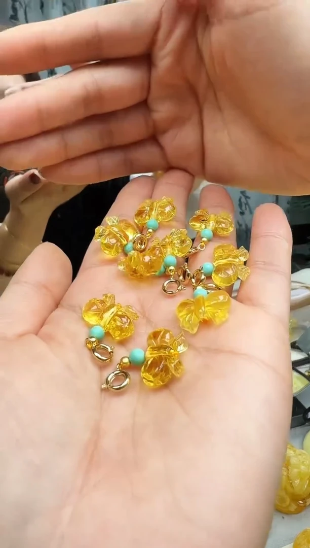 【闪购商品】琥珀裸石未镶嵌提溜  多样性发一