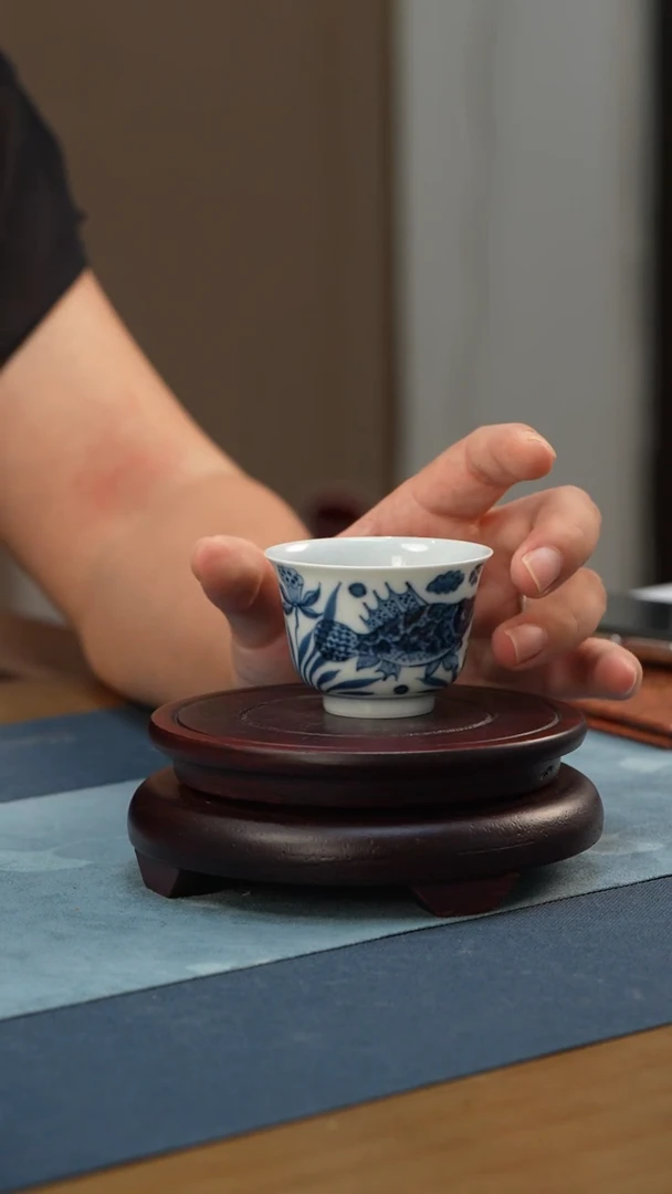 瓶此木柴窑-鱼藻纹单杯