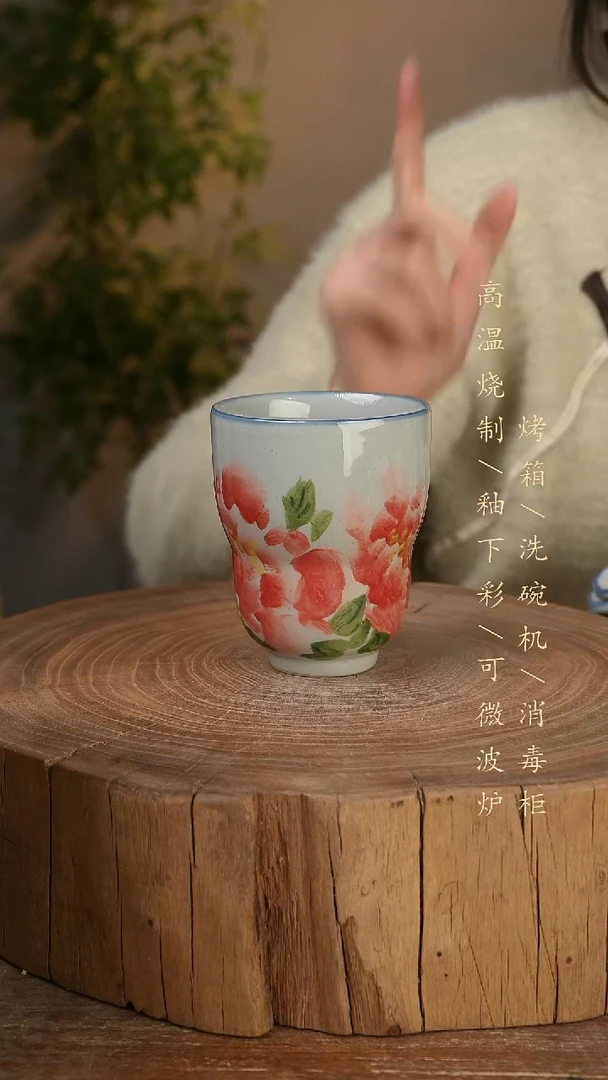 碗瓷景德镇手工手绘高温瓷釉下彩