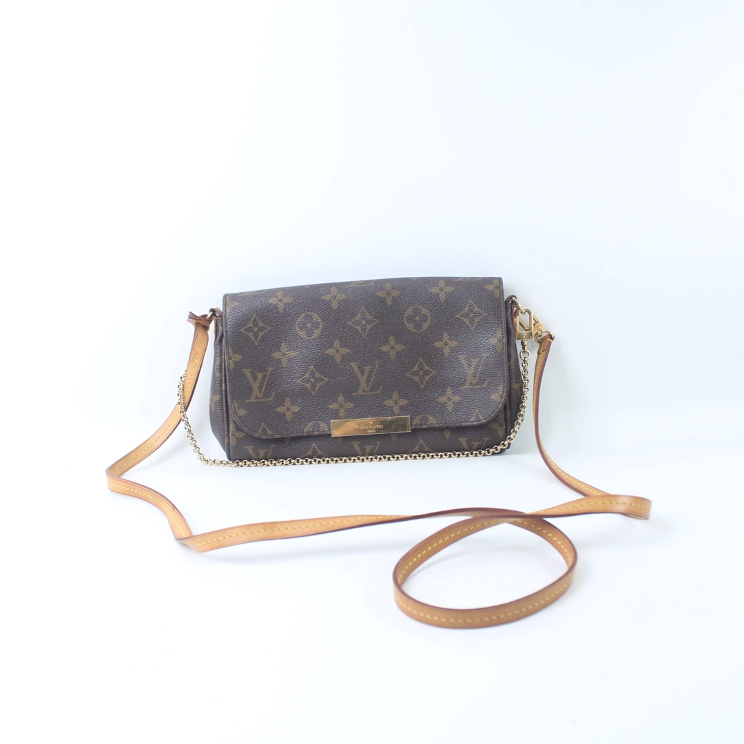 95新 LouisVuitton/路易威登 SA4184老花小号挚爱单肩腋下斜跨包
