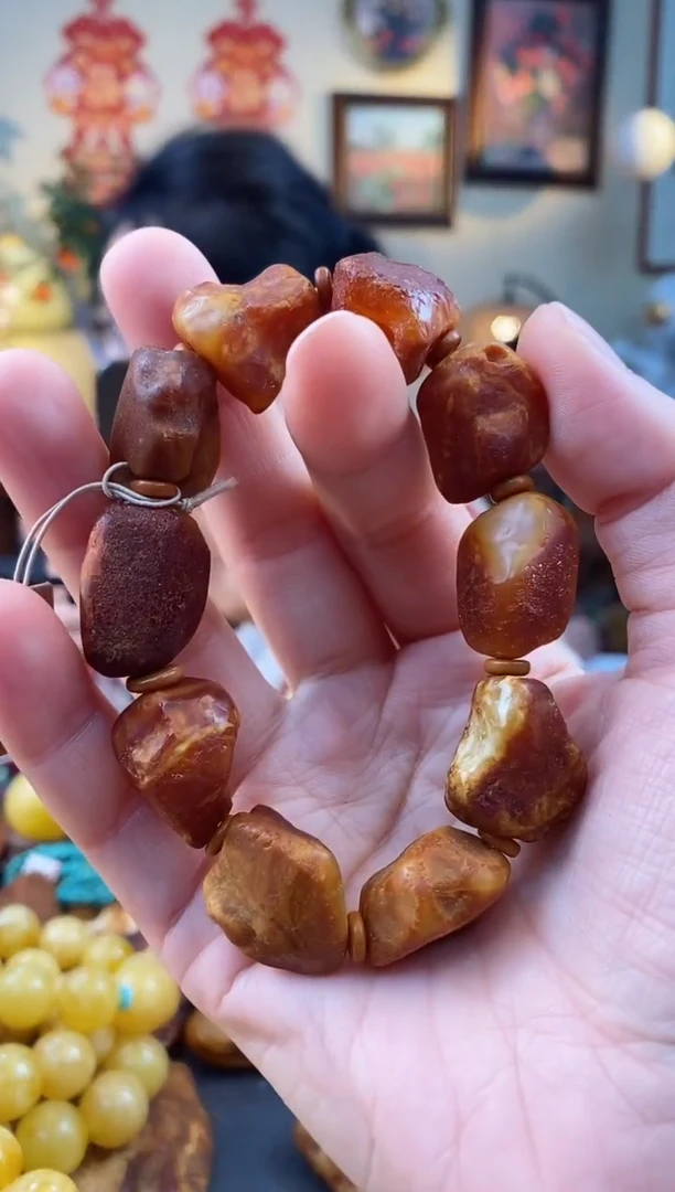 【闪购商品】琥珀手串未镶嵌手串