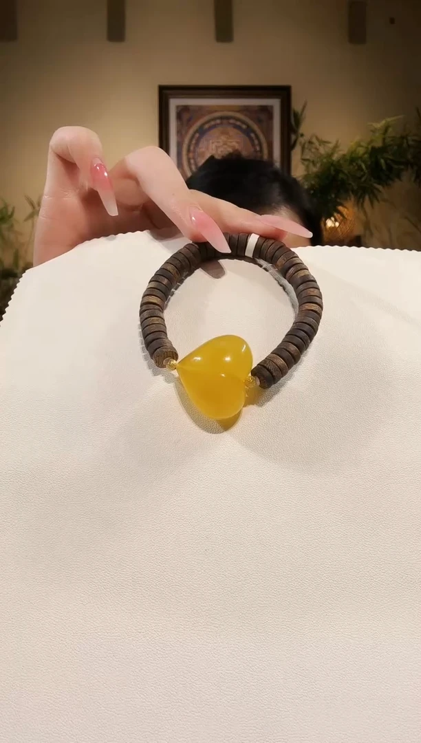 手链琥珀未镶嵌沉香