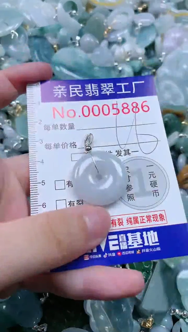 翡翠未镶嵌吊坠(不含链)5886