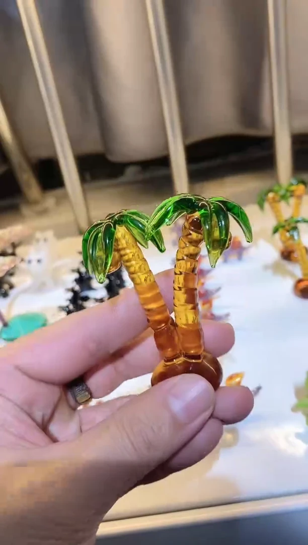 手工艺品琉璃椰子树