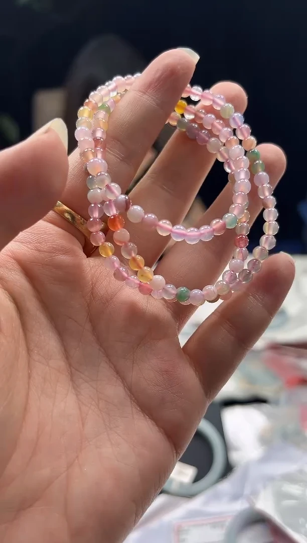 玛瑙/玉髓手链未镶嵌0180614643多样性发一