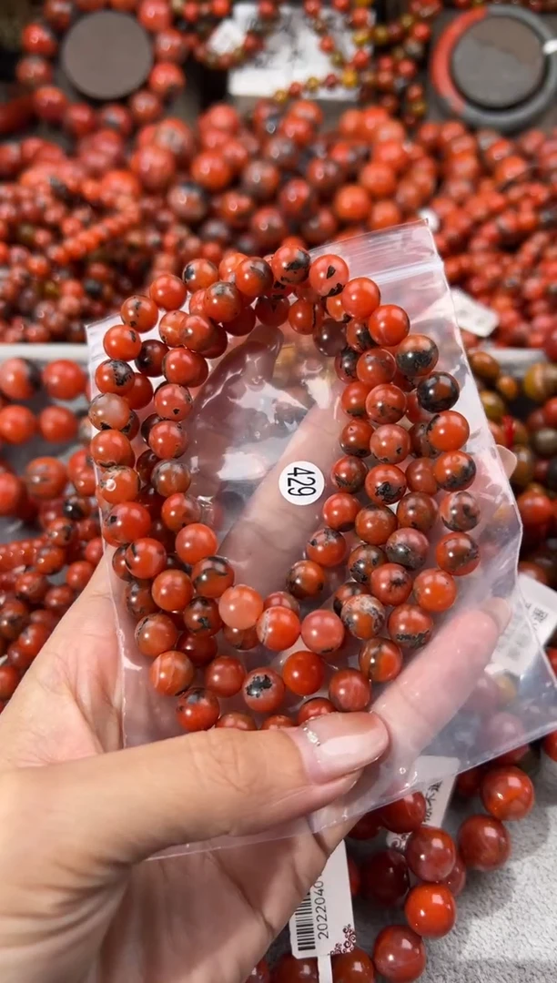 未镶嵌手串南红玛瑙玉**冈8+