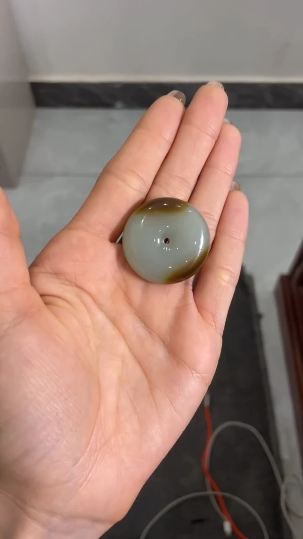 未镶嵌和田玉挂件糖白玉平安扣