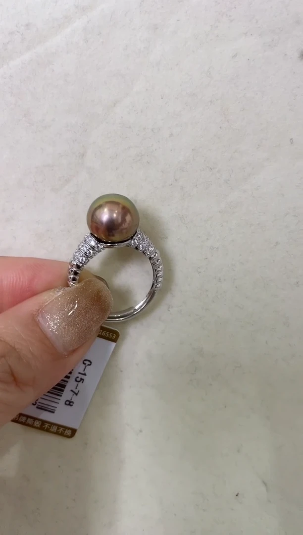 【闪购商品】淡水珍珠LL银S925镶嵌珍珠戒指@@c1227