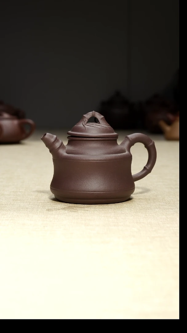 茶壶紫泥竹鼎200毫升瑕疵壶
