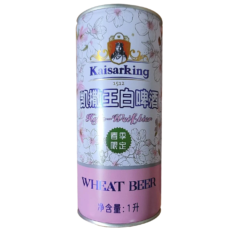凯撒王白啤酒 1L/听