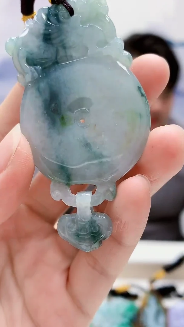 未镶嵌定制翡翠5060lr-毛货挂件14