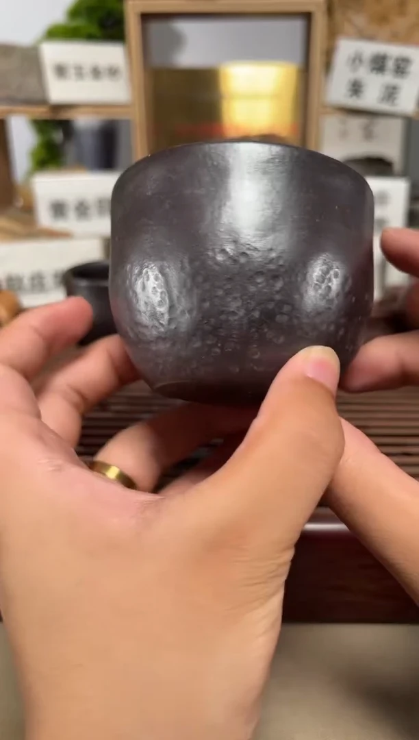 茶壶紫砂纯石红杯3