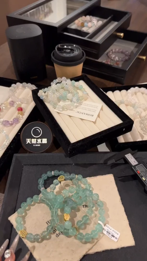 水晶手链合金绿萤石x1590