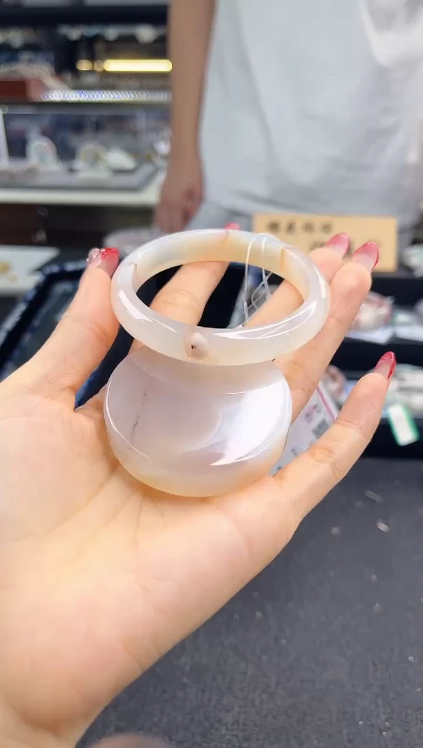 未镶嵌手镯石英质玉57圈口（赠品镯心）122