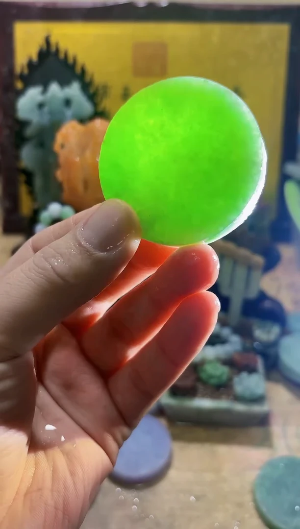 未镶嵌挂件翡翠A货常星8216