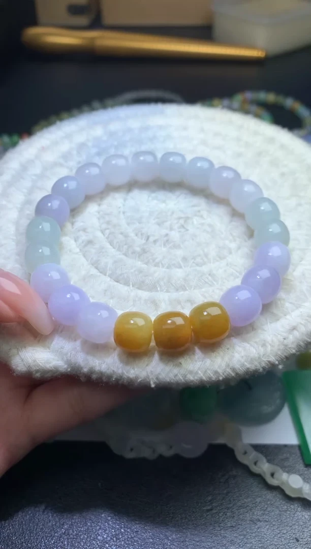 未镶嵌定制翡翠毛货 卡10  22颗