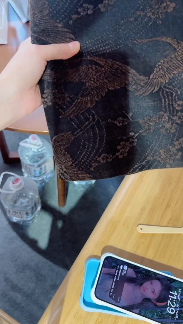 慢蓝长款茶席2.6米长茶席 没有盒子