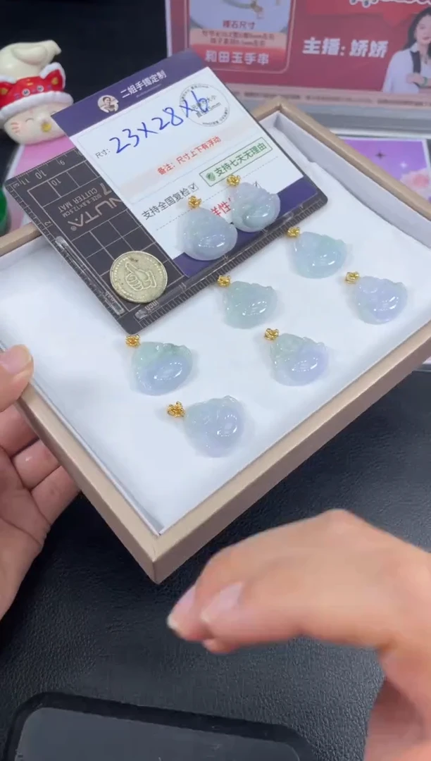 银S925镶嵌挂件翡翠佛公FL4/多样性发其一CP配绳