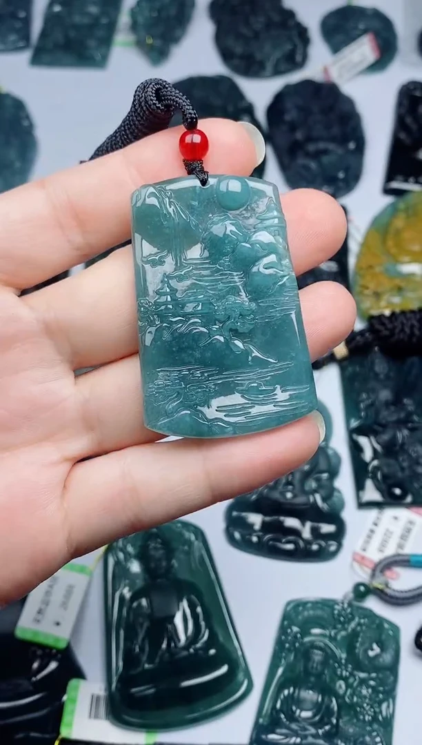 翡翠未镶嵌颈饰多样性随机一件发货