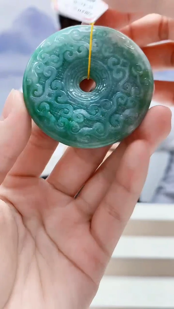 未镶嵌定制翡翠5176lr-毛货挂件96