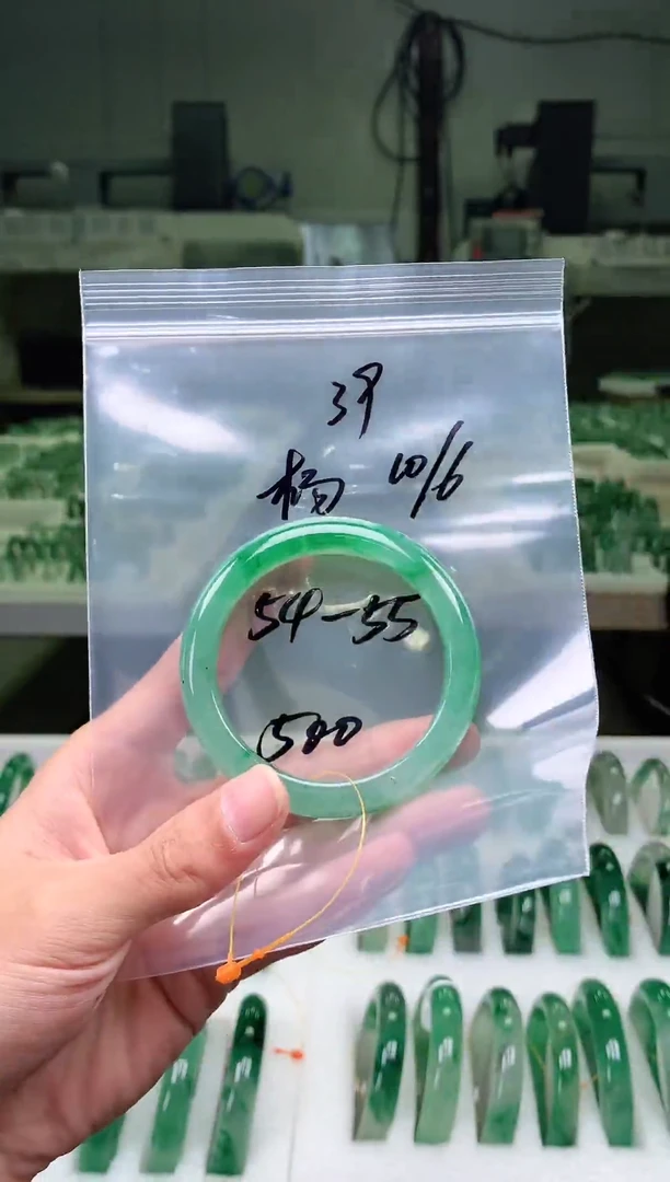 未镶嵌手镯石英质玉天然非洲翠手镯54-55圈口39号