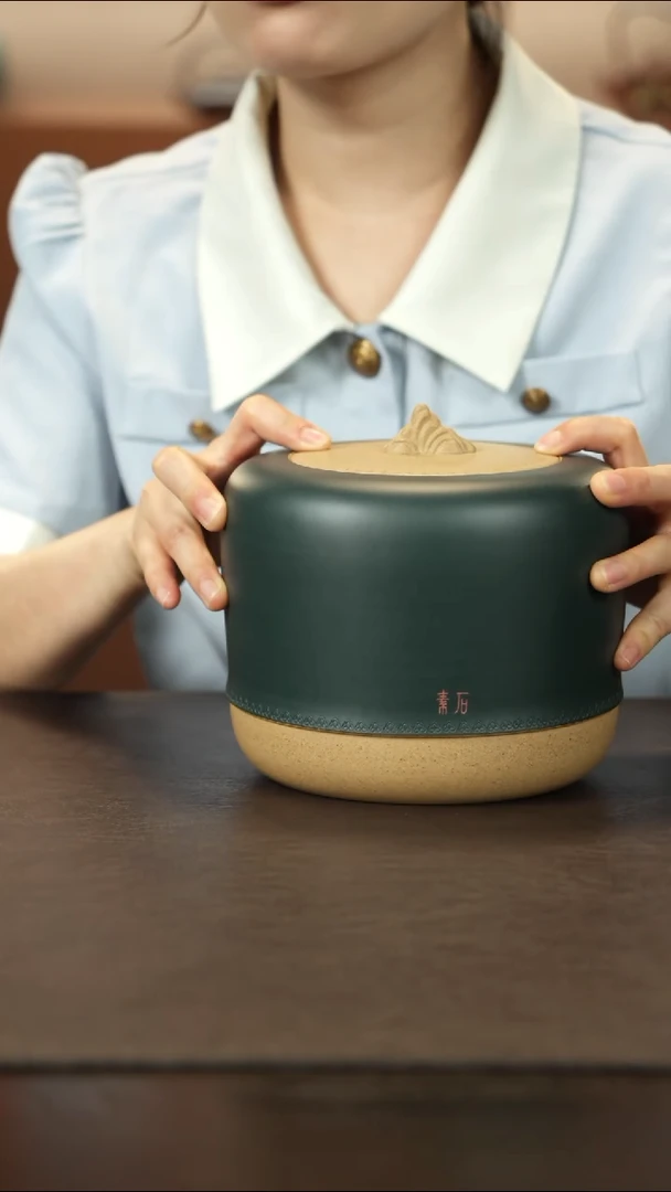 紫砂茶叶罐直播福利李建军粉浆茶叶罐