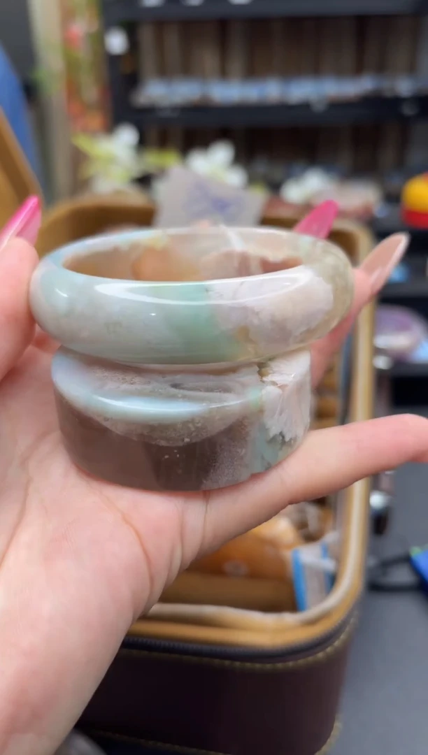 未镶嵌手镯石英质玉309(60圈赠送镯心)