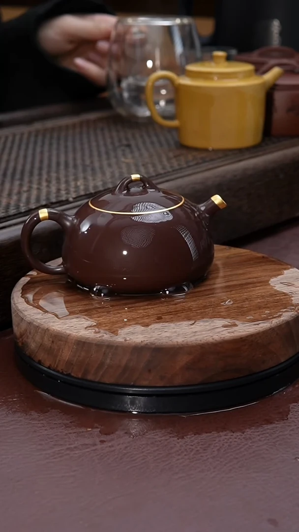 【闪购商品】紫砂茶壶描金豆蔻紫砂壶