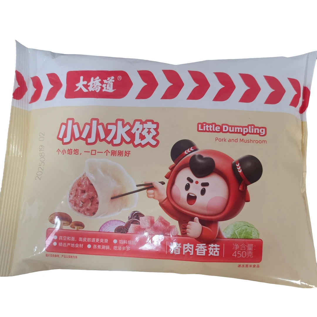 大桥道小小水饺猪肉香菇450g