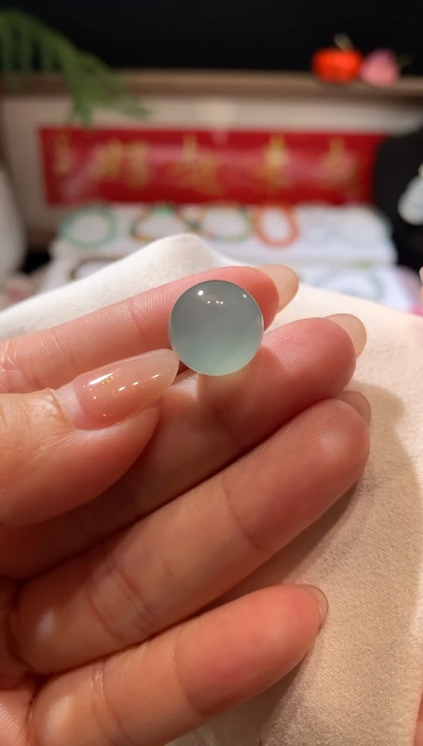 未镶嵌定制翡翠12.8珠子