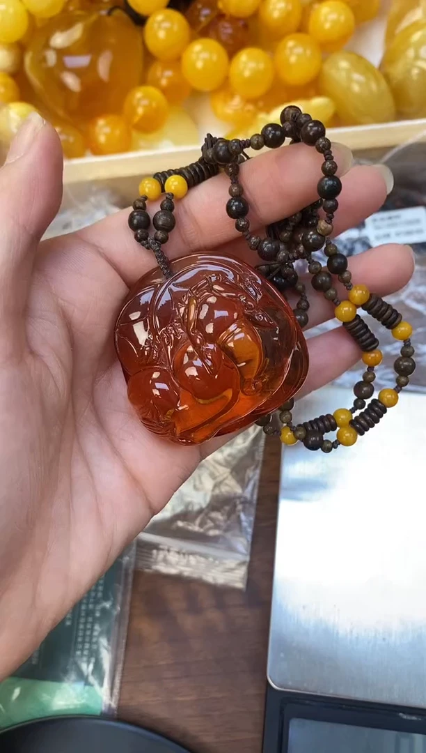 裸石琥珀未镶嵌天然琥珀蜜蜡