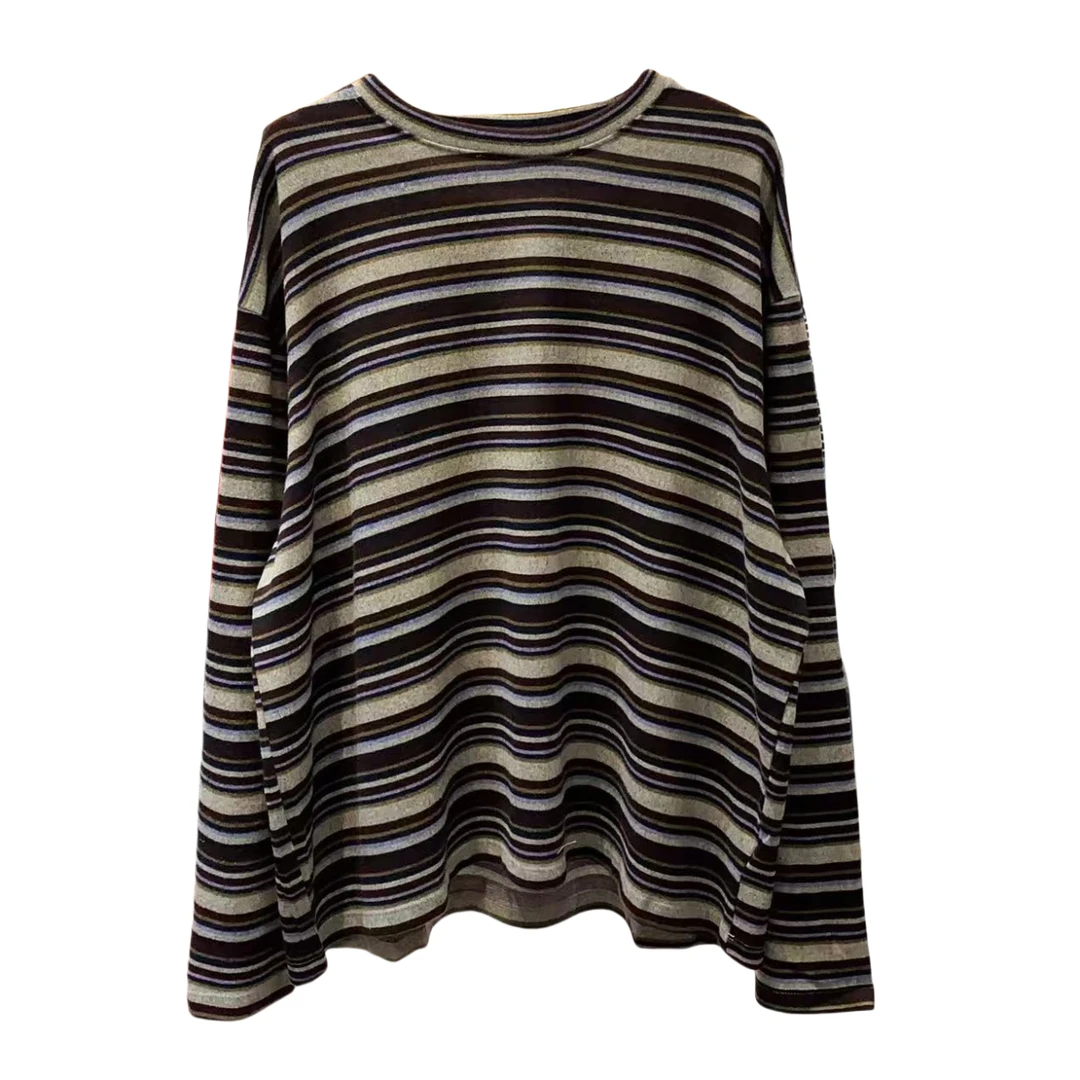 【YLANGENE】简约百搭条纹长袖T恤2331CSXBL