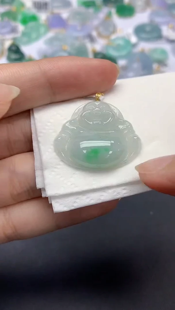 翡翠未镶嵌颈饰天然缅甸a货翡翠