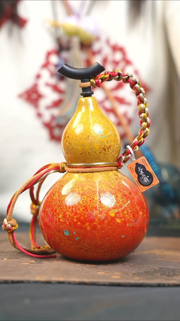 【闪购商品】RF144漆艺酒葫芦不包手串及旋转底座