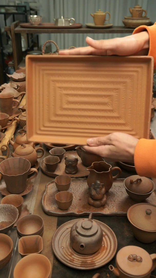 原矿老岩泥精工   回纹干泡盘